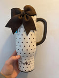 Swig- Mocha Dots Mega Mug 30oz