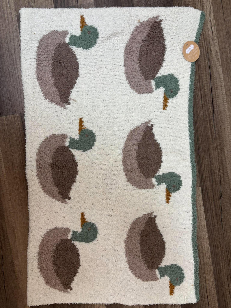 Mudpie- MALLARD DUCK CHENILLE BLANKET