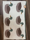 Mudpie- MALLARD DUCK CHENILLE BLANKET