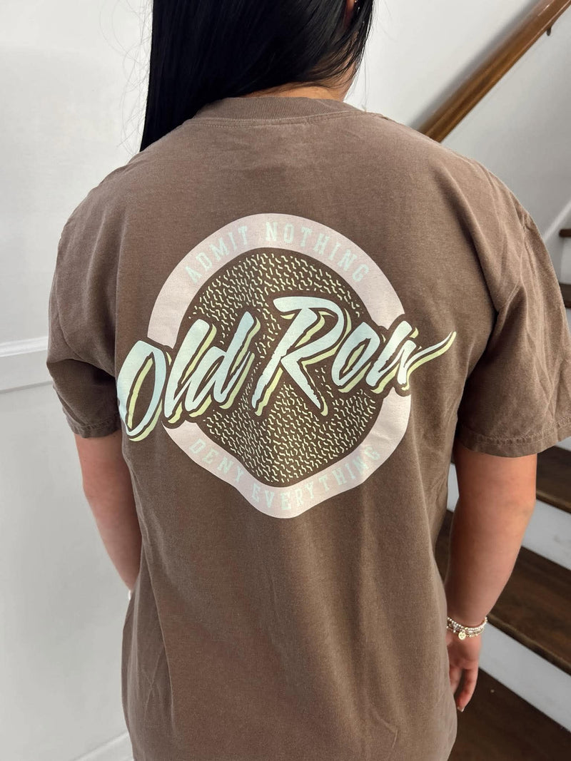 Old Row Circle Logo Pocket Tee espresso