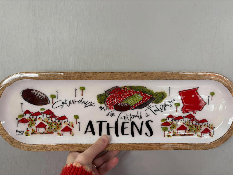 Happy By Rachel- Athens, GA Tailgate Tray and Bowl Set
