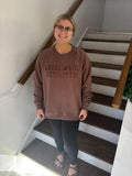 Local Girl- Rose moon cotton crewneck