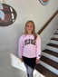 LULU MAC - Youth Bottomland Camo Light Pink Sweatshirt