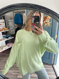 Lime Chenille Sweater