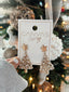 White Christmas Earrings