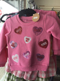 MUDPIE SEQUIN HEARTS SWEATSHIRT