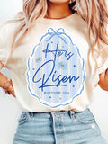He Is Risen Postage Stamp Shirt
