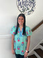 Floral Print Flutter Shirt