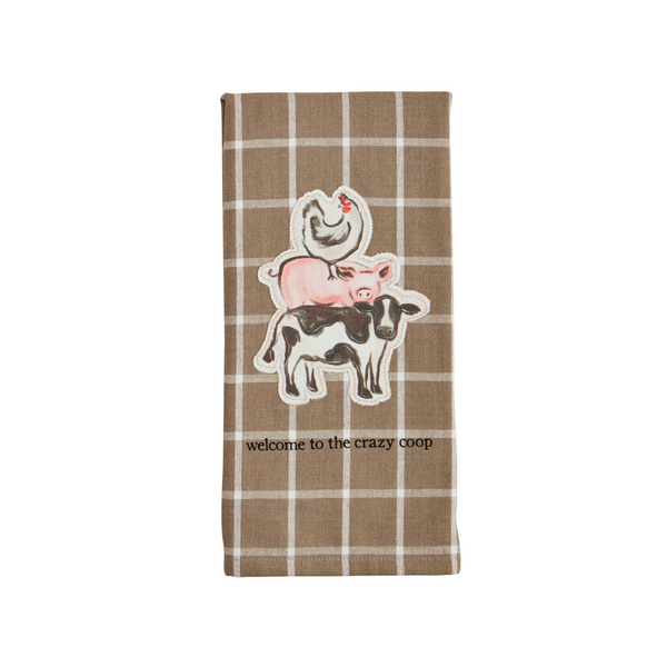 Mudpie - Coop Canvas Patch Towel