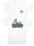 Old Row- White Golf Flower Pocket Tee