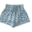 Old Row- Blue High Wasted Camo Shorts
