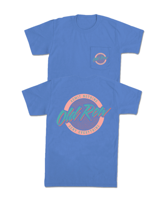 Old Row - Mystic Blue Circle Logo Tee
