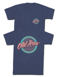 Old Row circle Logo Navy/Coral