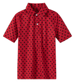MERIPEX-Bulldog Outline - Red/Black POLO