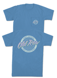 Old Row-Washed Denim Circle Logo Pocket Tee