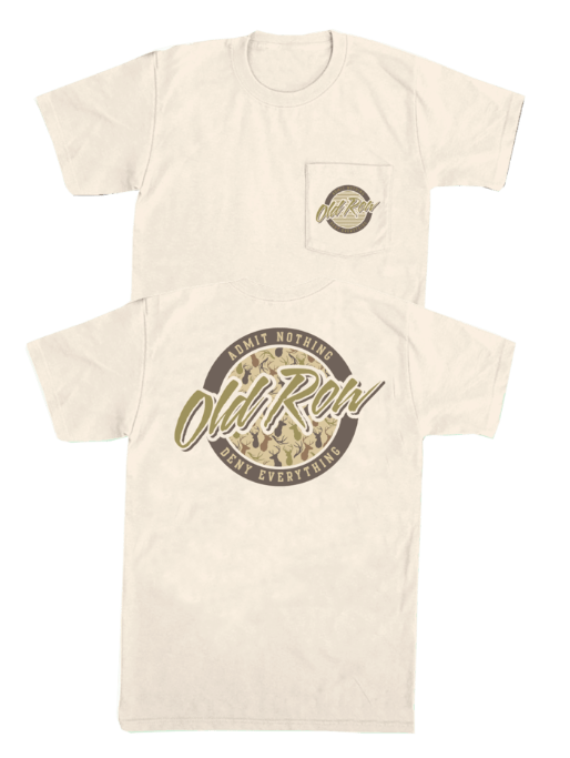 Old Row Circle Logo Tee Tan/brown