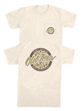 Old Row Circle Logo Tee Tan/brown