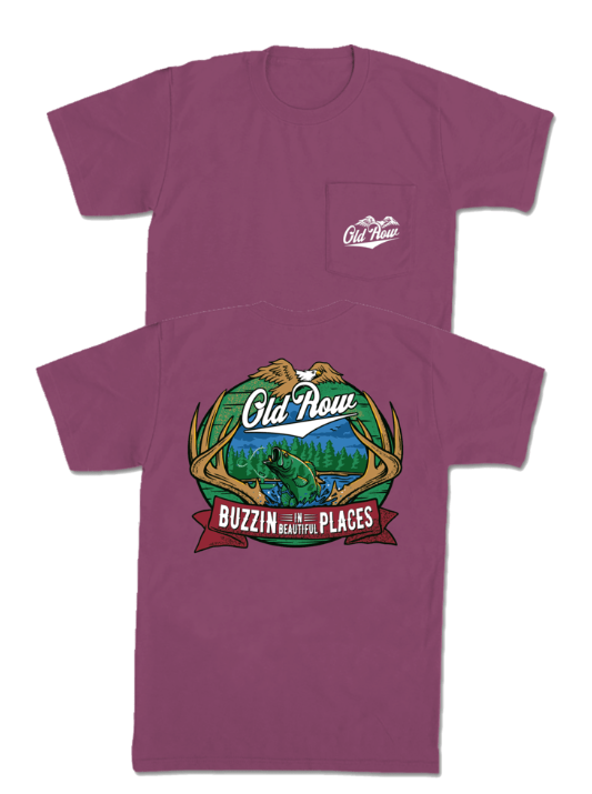 Old Row - Buzzin' in Beautiful Places Pocket Tee