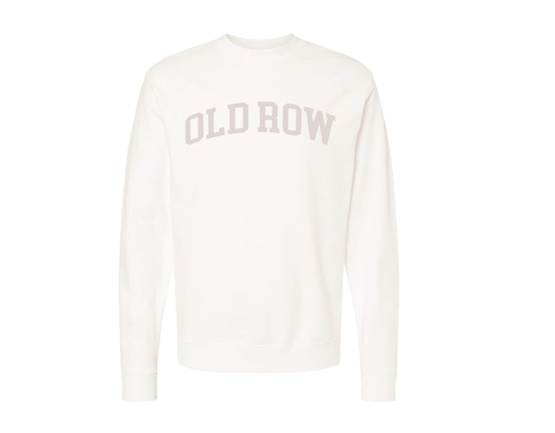 Old Row - White Crewneck
