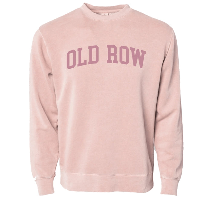 Old Row- Pink Pigment Dyed Crewnecks