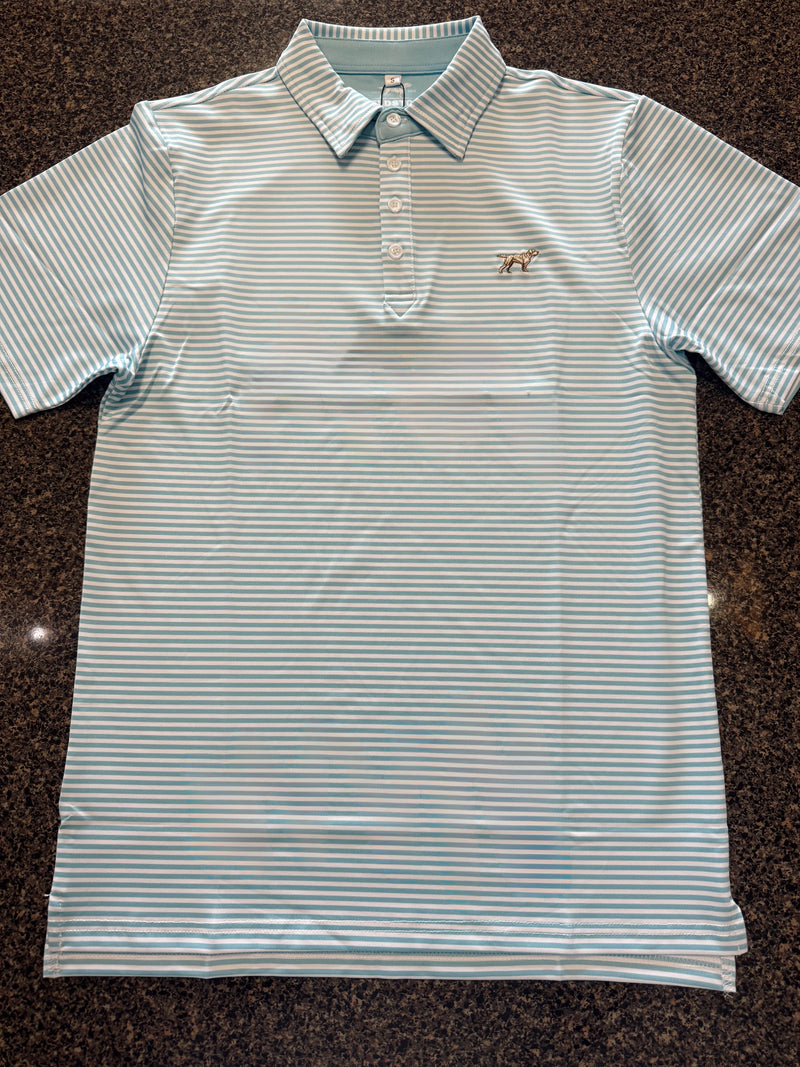 Fieldstone - Baby Blue/White Marshall Performance Polo