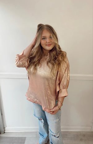 Covered in Rose Gold Blouse