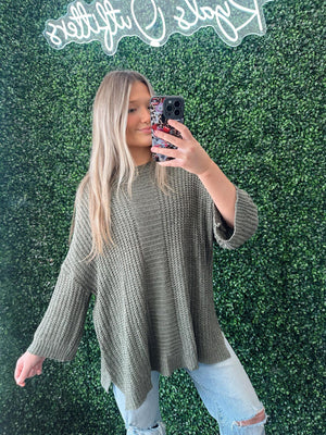 Thatcher Olive Sweater