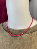 Hallie Fuschia Necklace