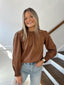 Putnam Tan Leather Top