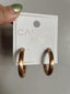 Arabella Gold Satin Hoops