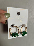 Olivia Gemstone Hoop Earrings